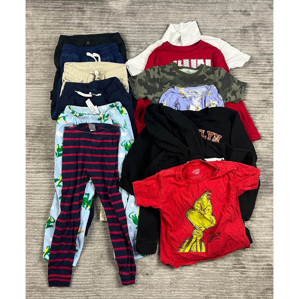 Lot of 13 Boys 5T Clothing Puma Harry Potter Old Navy Multicolor Bundle